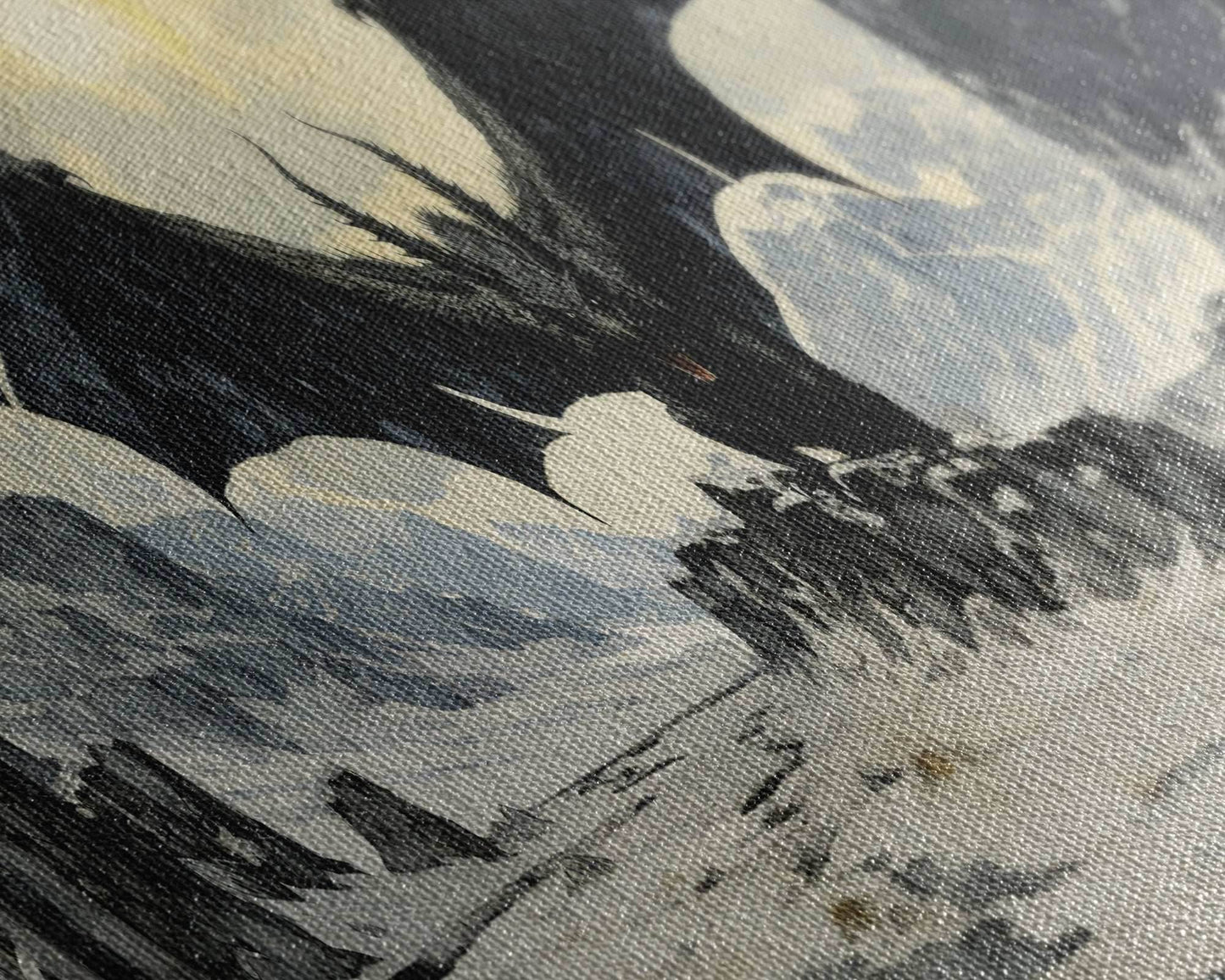 Panoramic Of a Dragon, Framed Canvas Print, Fantasy Decor, Fantasy Dragon Painting - 10x30 Inches / Gallery Wrap Canvas - Ready To Hang