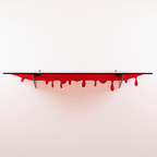 Acrylic Drip Shelf - Red