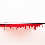 Acrylic Drip Shelf - Red