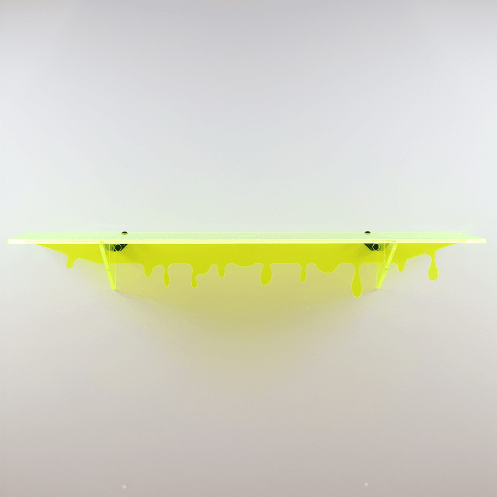 Acrylic Drip Shelf - Chartreuse