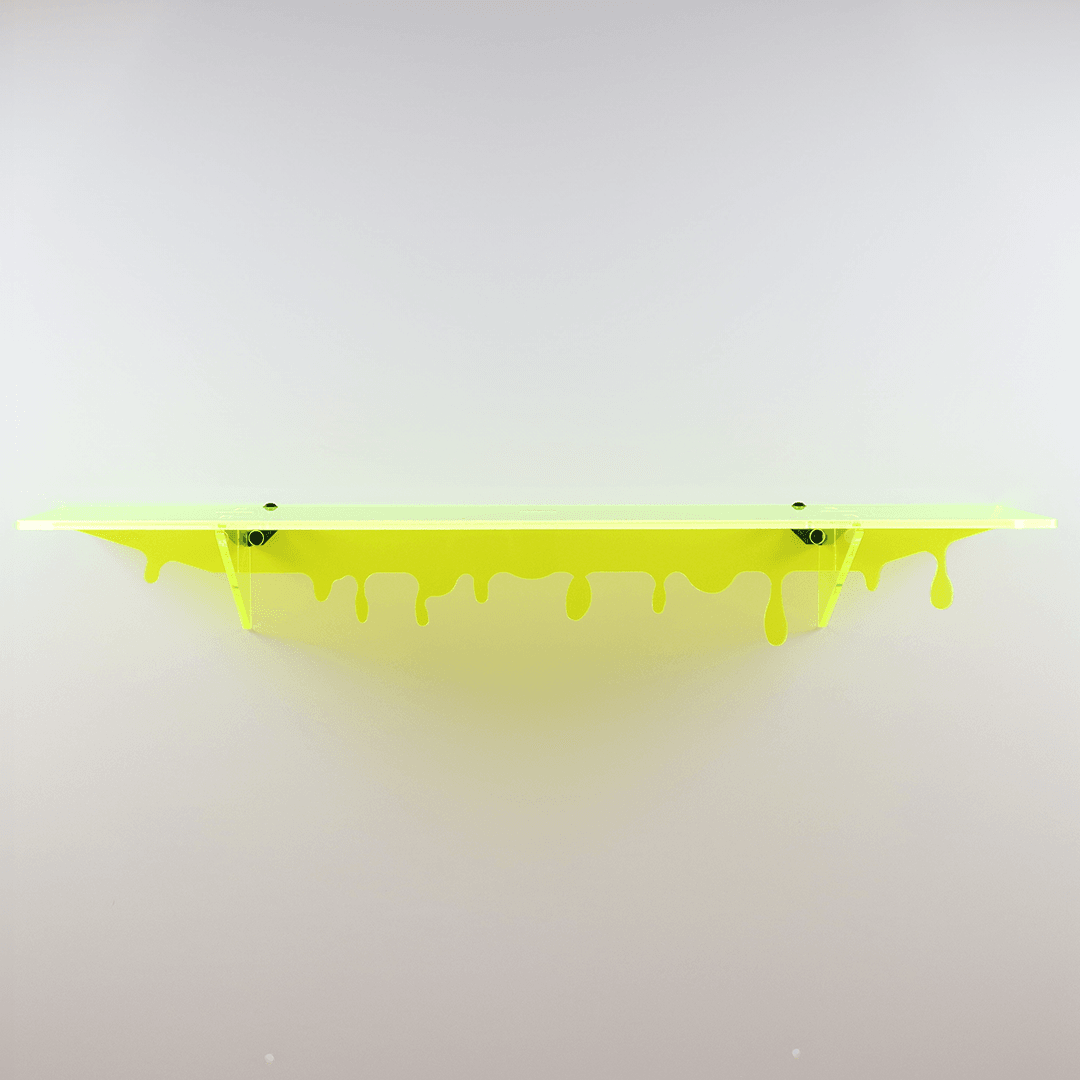 Acrylic Drip Shelf - Chartreuse