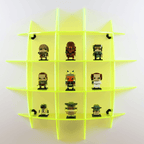 Neon/Fluorescent Spherical Display Shelf - Red