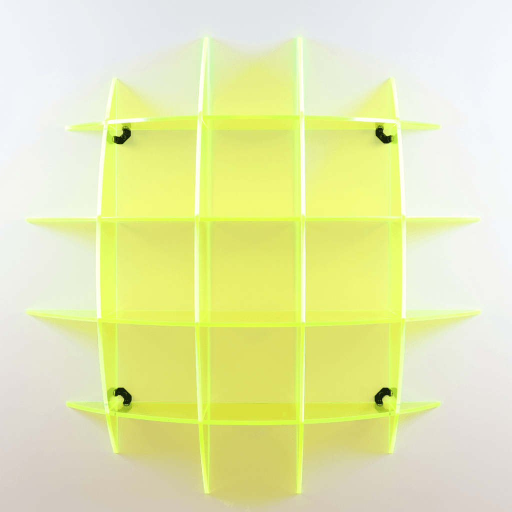 Neon/Fluorescent Spherical Display Shelf - Chartreuse