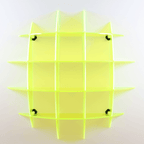 Neon/Fluorescent Spherical Display Shelf - Chartreuse