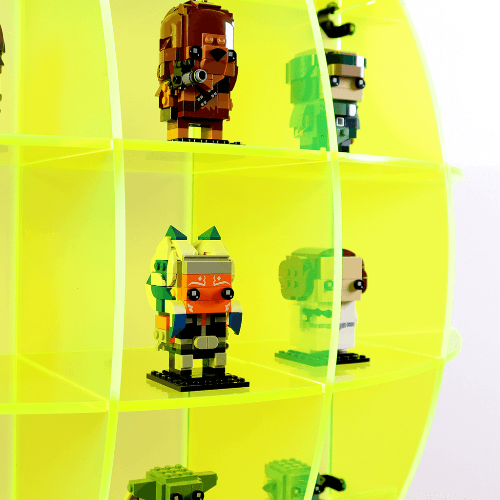 Neon/Fluorescent Spherical Display Shelf - Red