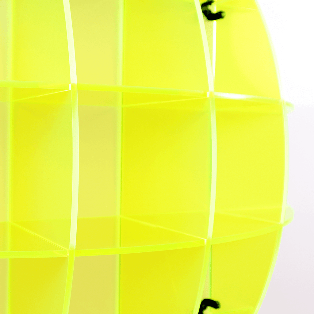Neon/Fluorescent Spherical Display Shelf - Red