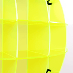 Neon/Fluorescent Spherical Display Shelf - Red