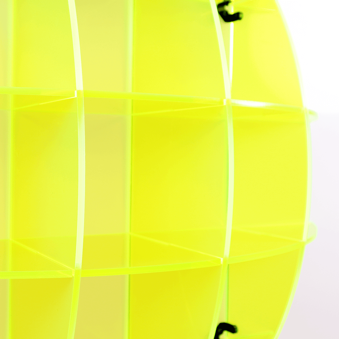 Neon/Fluorescent Spherical Display Shelf - Red