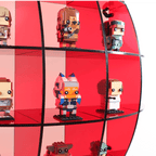 Neon/Fluorescent Spherical Display Shelf - Red