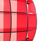 Neon/Fluorescent Spherical Display Shelf - Red