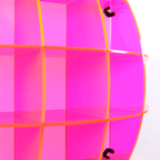 Neon/Fluorescent Spherical Display Shelf - Red
