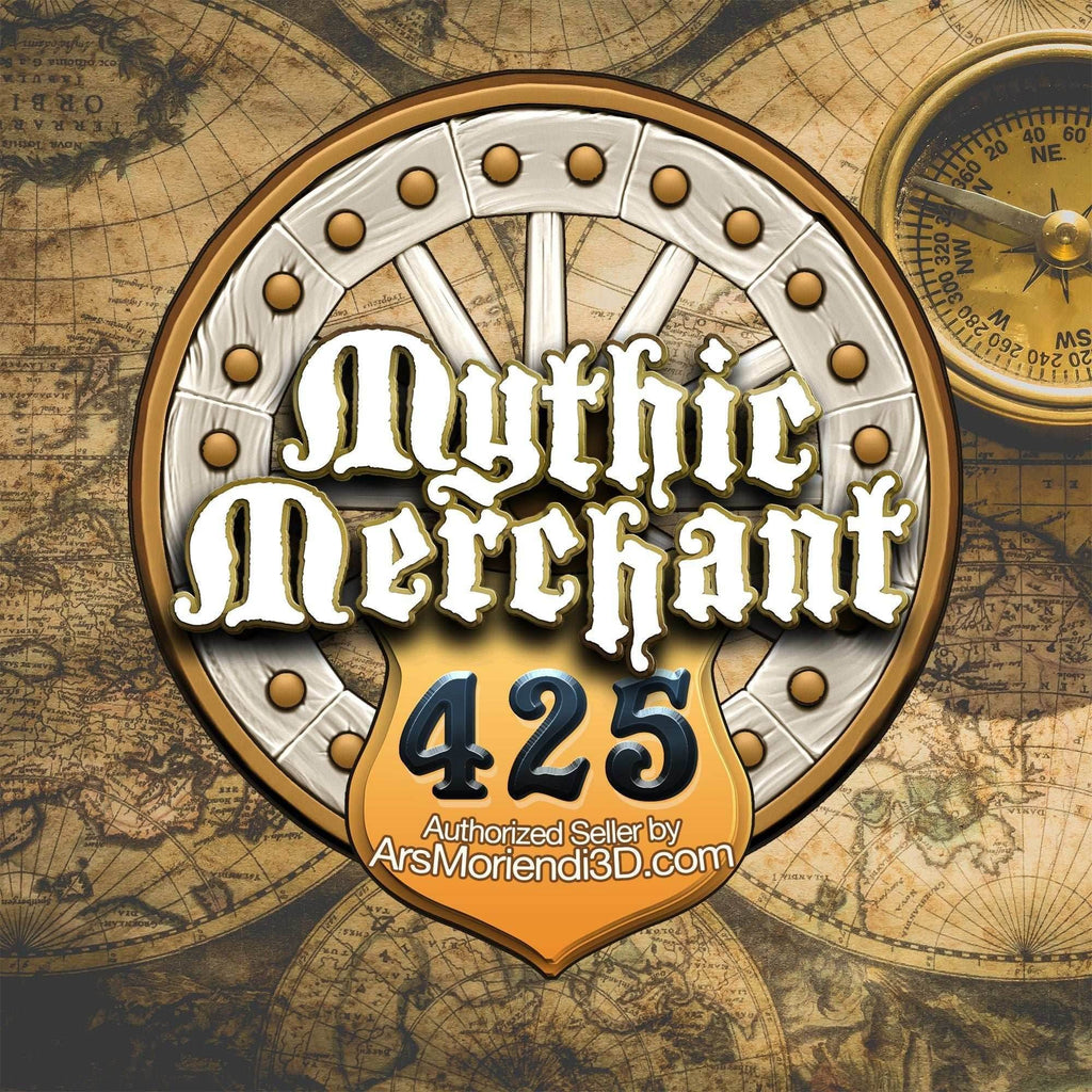 Mimic Treasure Chest 3D Printed Dice Tower - Mythic Mugs Collection by Ars Moriendi 3D| Dice Tray | D20 Dice Vault - Unleash the Mimic Magic - Black / Yes- Include Random Dice Set