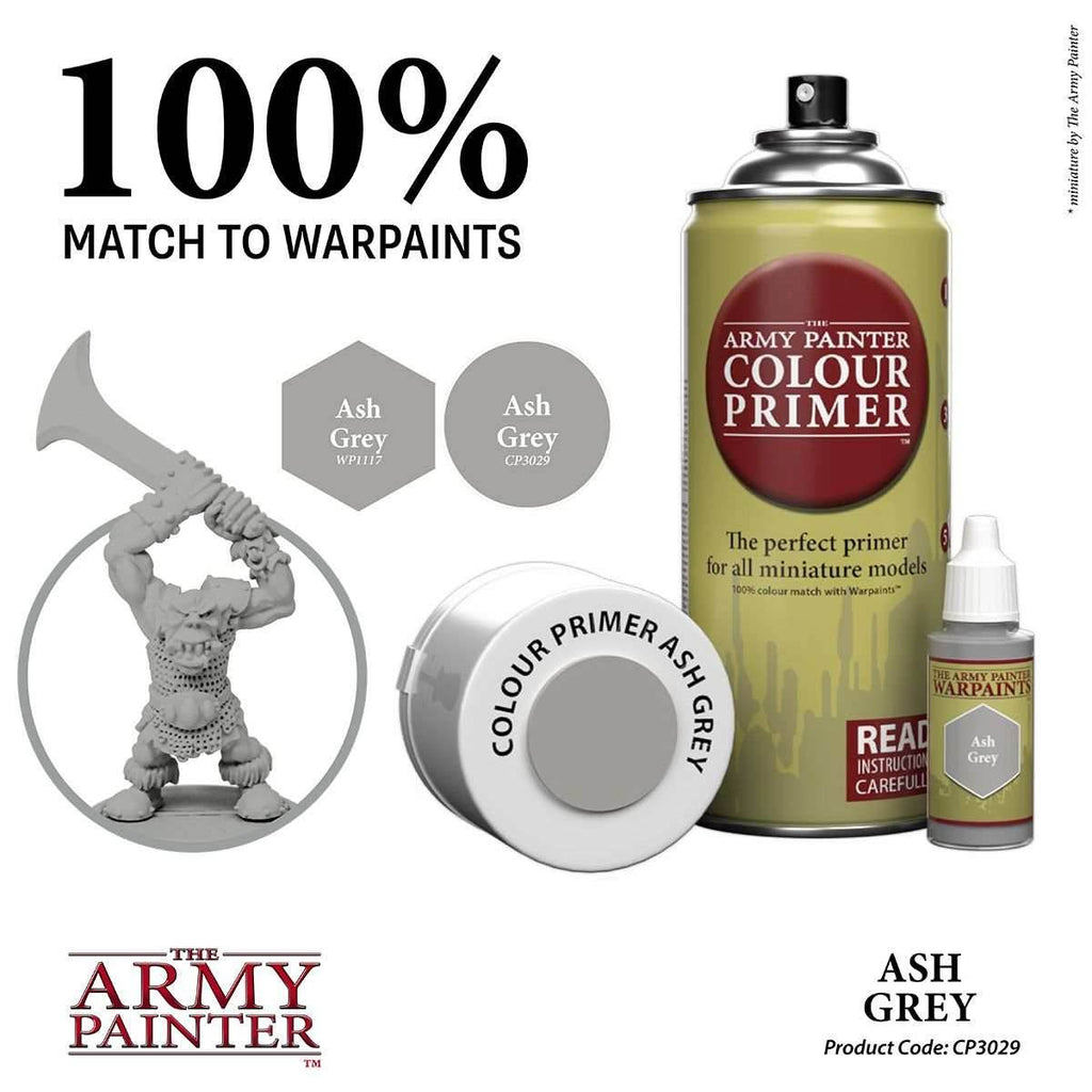 Army Painter Colour Primer: Ash Grey - 