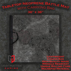 Ashen Wastelands - Neoprene Battle Mat - Warhammer, AoS, 40K, Kill Team, MCP, Shatterpoint, Legion, Deadzone, More - 36x36