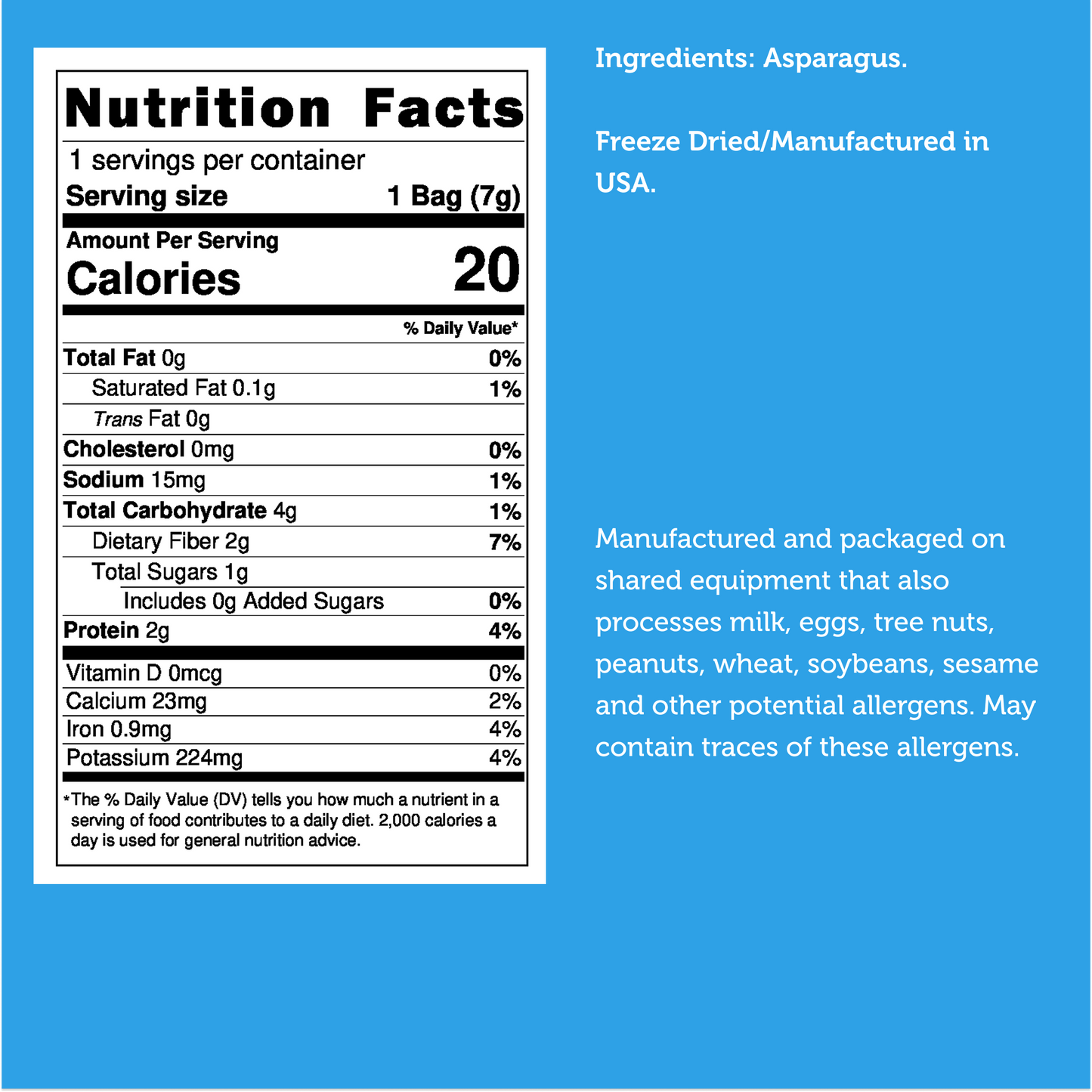 Freeze Dried Asparagus
