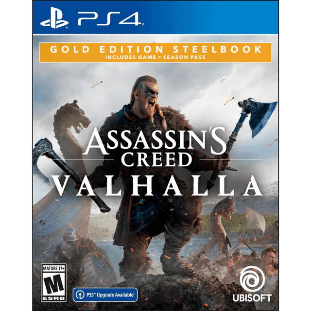 Assassin's Creed Valhalla (Gold Edition Steelbook) (Playstation 4) - Game Only