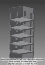 6mm Large Apartment Block (Matboard) - 285CSS152 - 