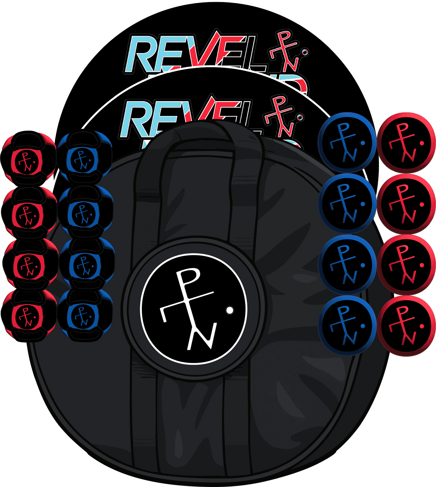 ⚫️ Original+ | Red/Blue - HackPack / Standard Carry Case