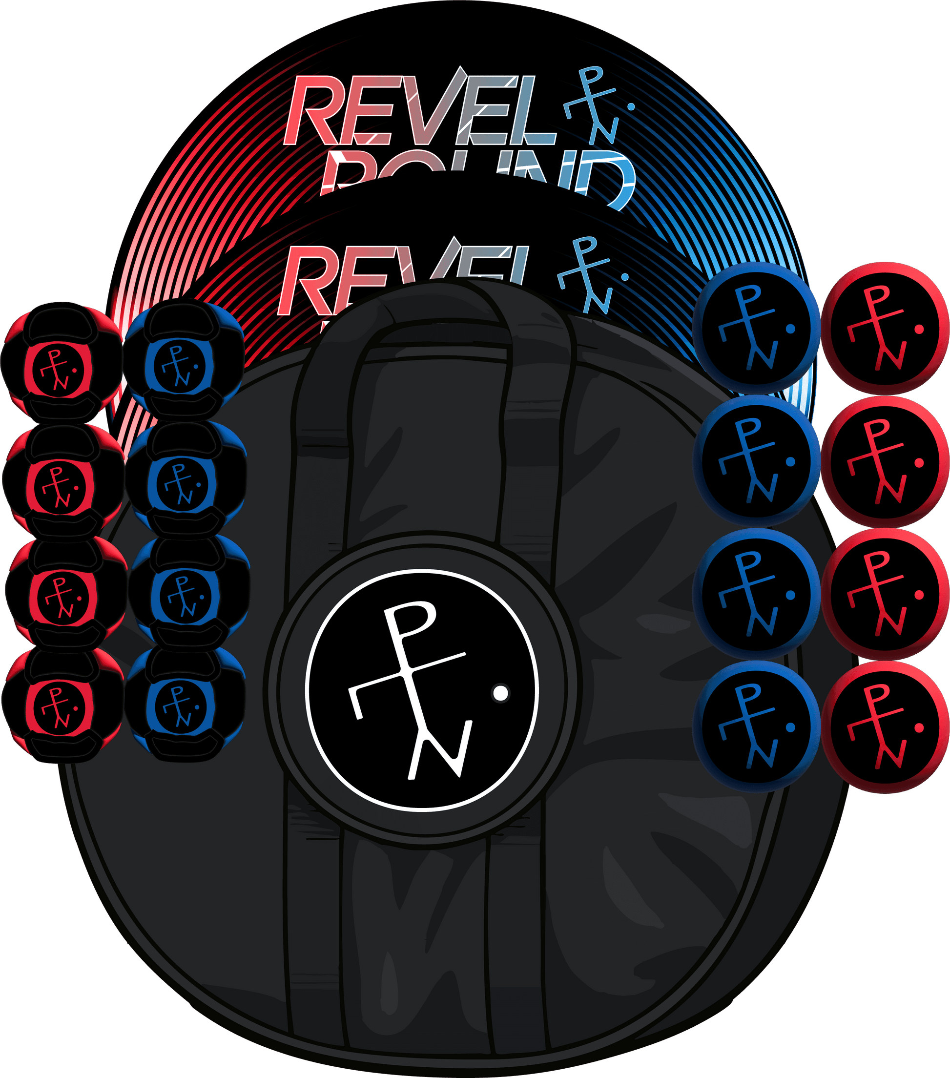 💿 Turntable Edition | Red & Blue Remix - HackPack / No Carry Case