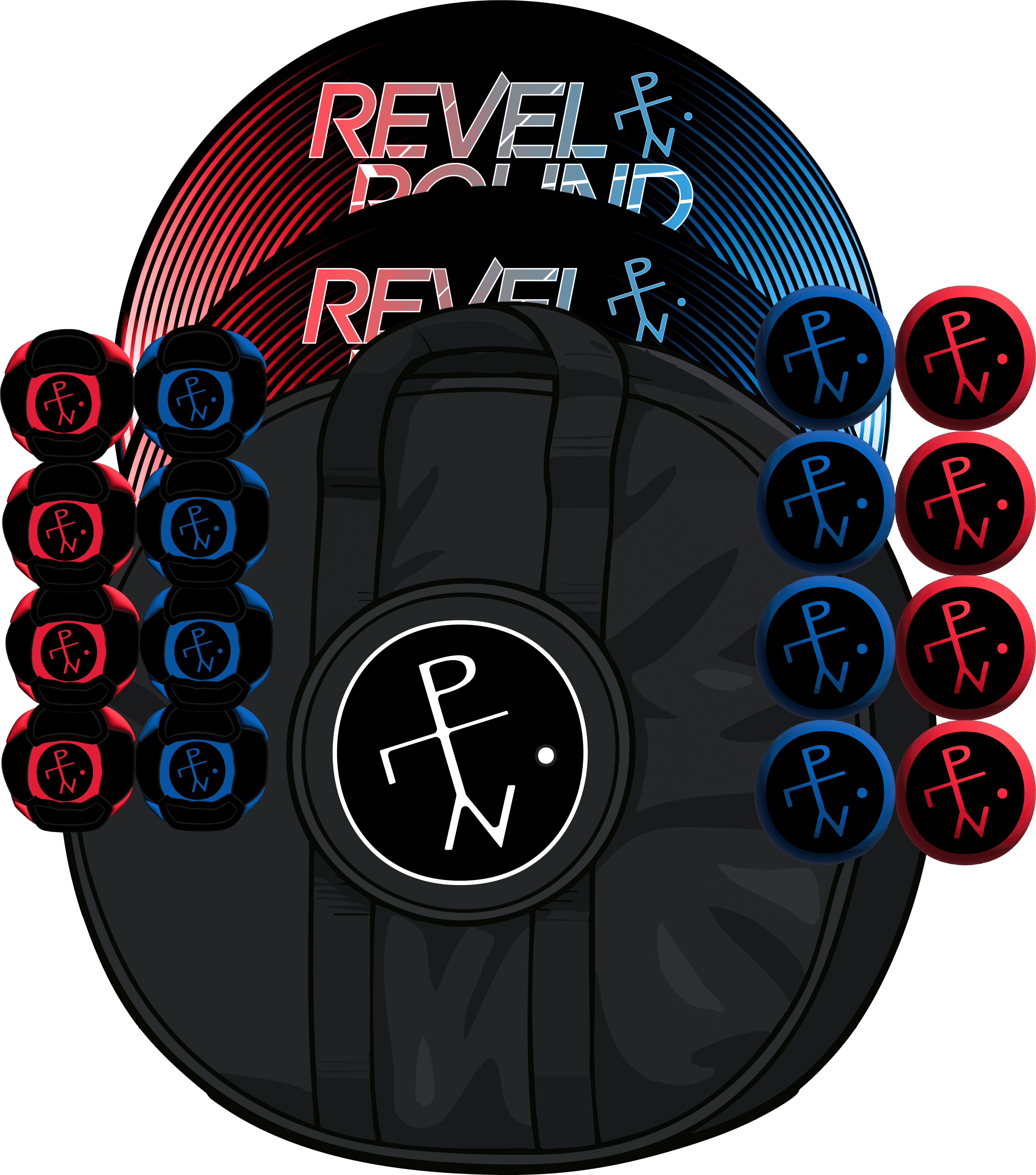 💿 Turntable Edition | Red & Blue Remix - HackPack / No Carry Case