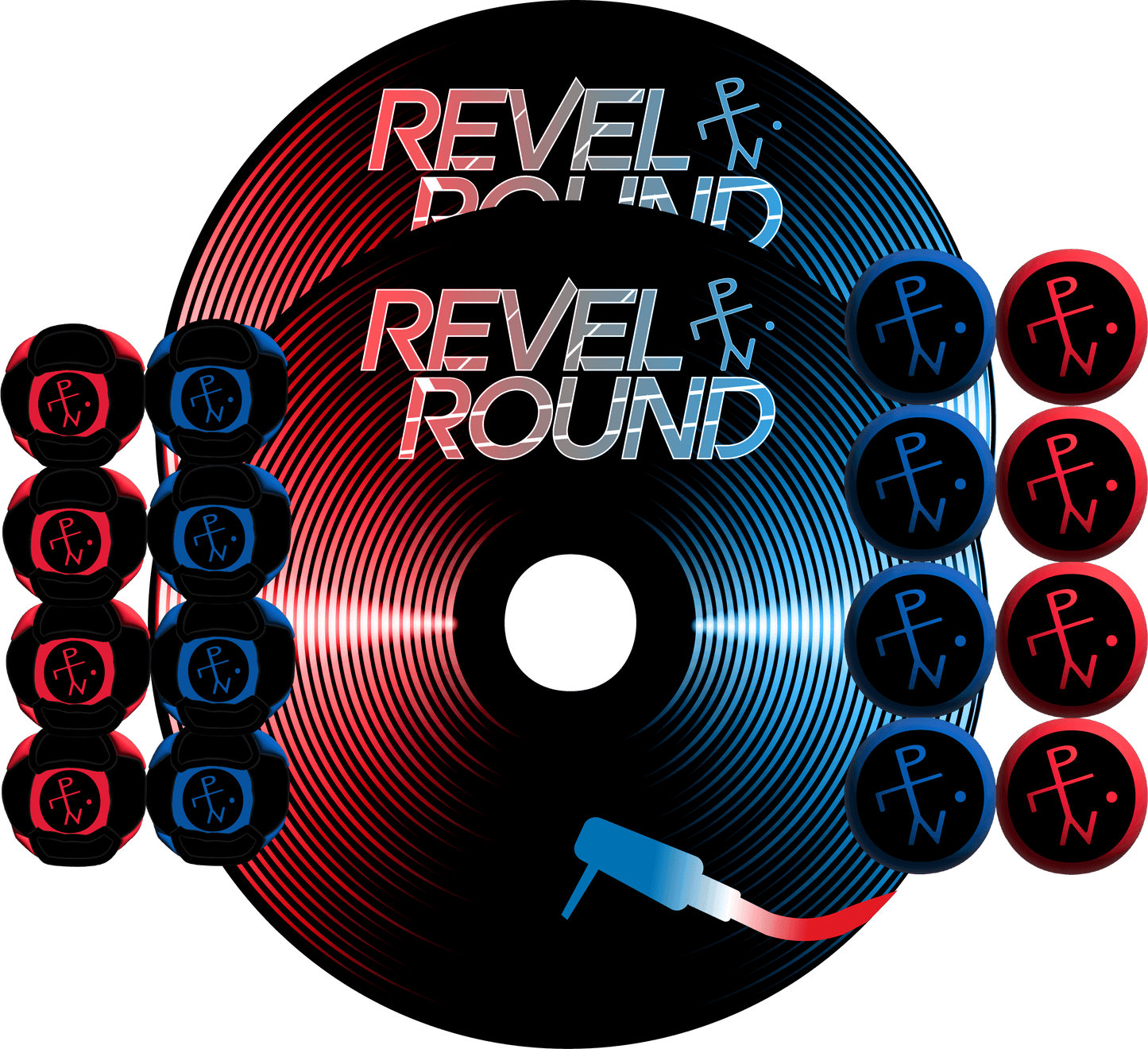 💿 Turntable Edition | Red & Blue Remix - HackPack / No Carry Case