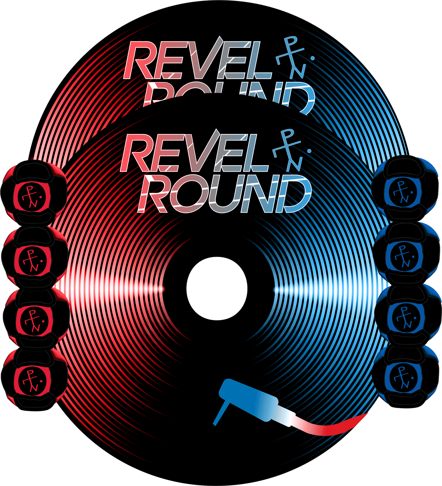 💿 Turntable Edition | Red & Blue Remix - HackPack / No Carry Case