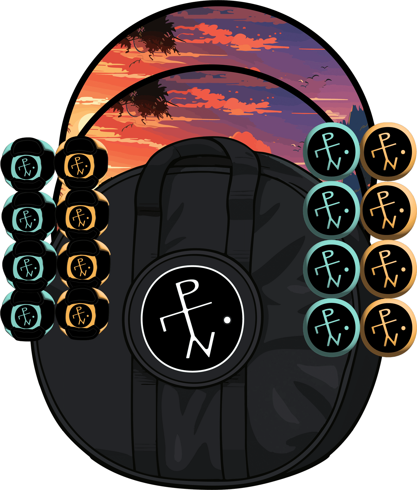 ☀️ Sunset Coast Edition - Sunset Coast Edition / I Want Both / Standard Carry Case