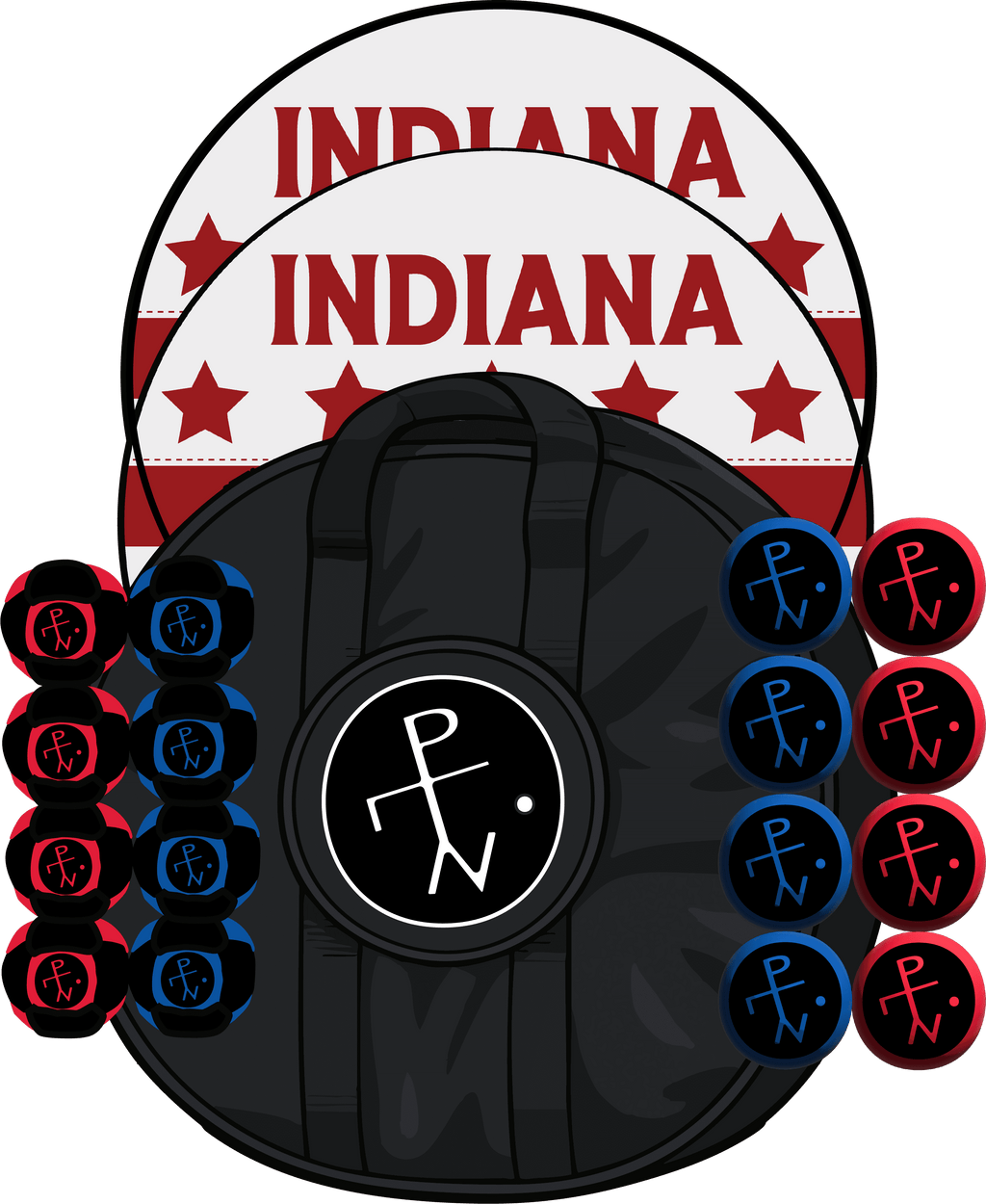 🏟️ Indiana Edition - Indiana Edition / Both Styles / Standard Carry Case