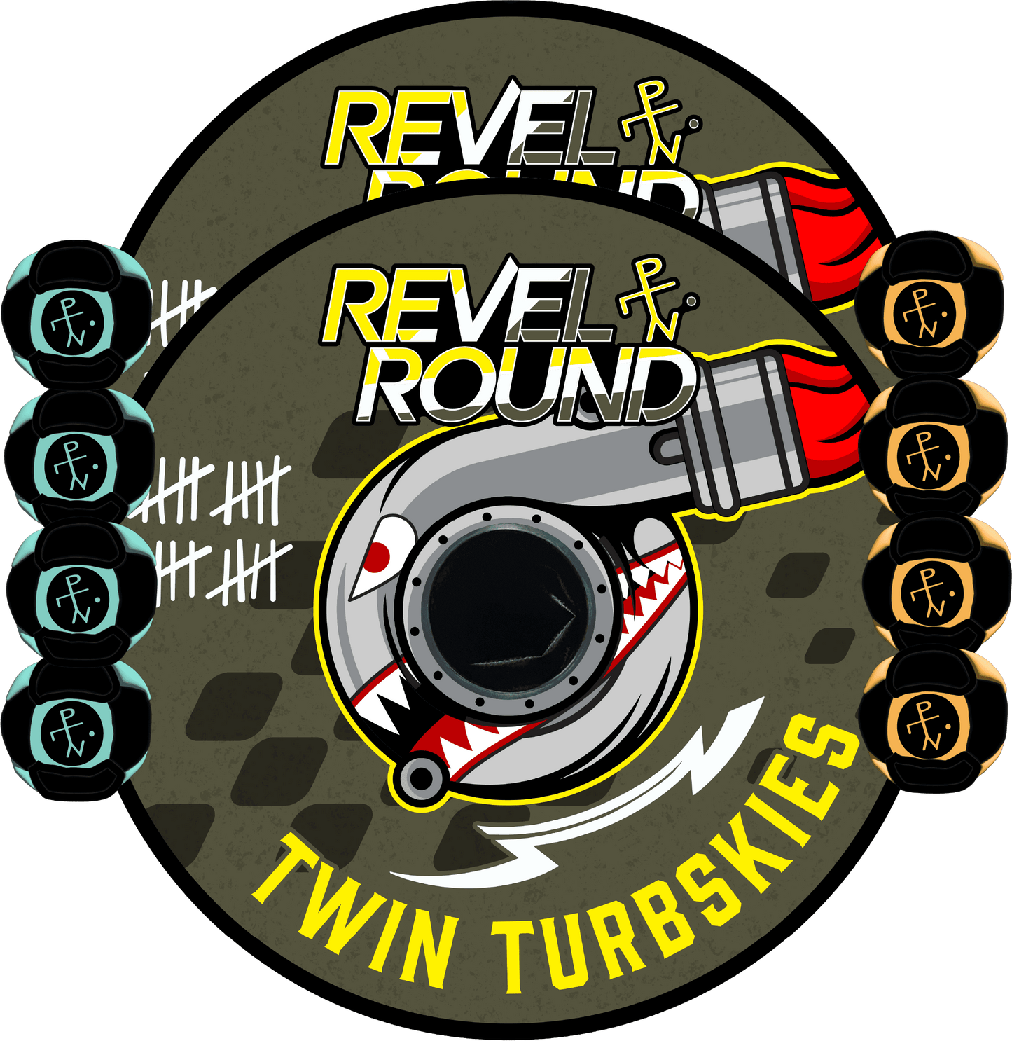 🦈 Twin Turbskies Edition - Twin Turbskies Edition / HackPack / No Carry Case