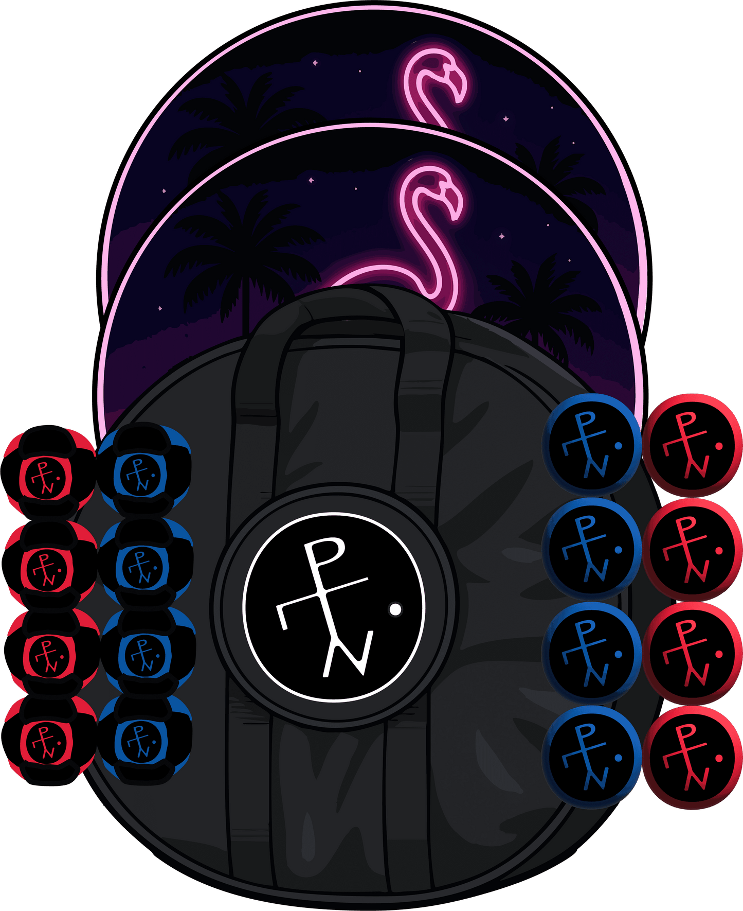 🦩 Midnight Flamingo Edition - Midnight Flamingo Edition / Both Styles / Standard Carry Case