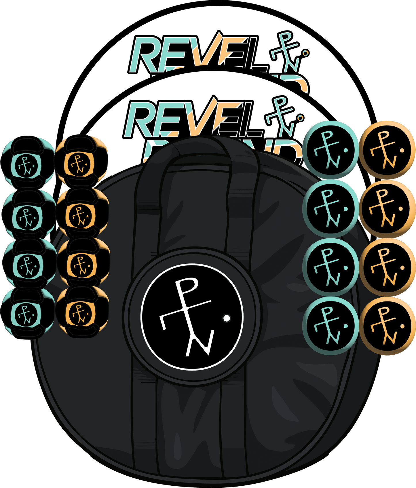 ⚪️ Original+ | Teal/Orange - Both Styles / Standard Carry Case