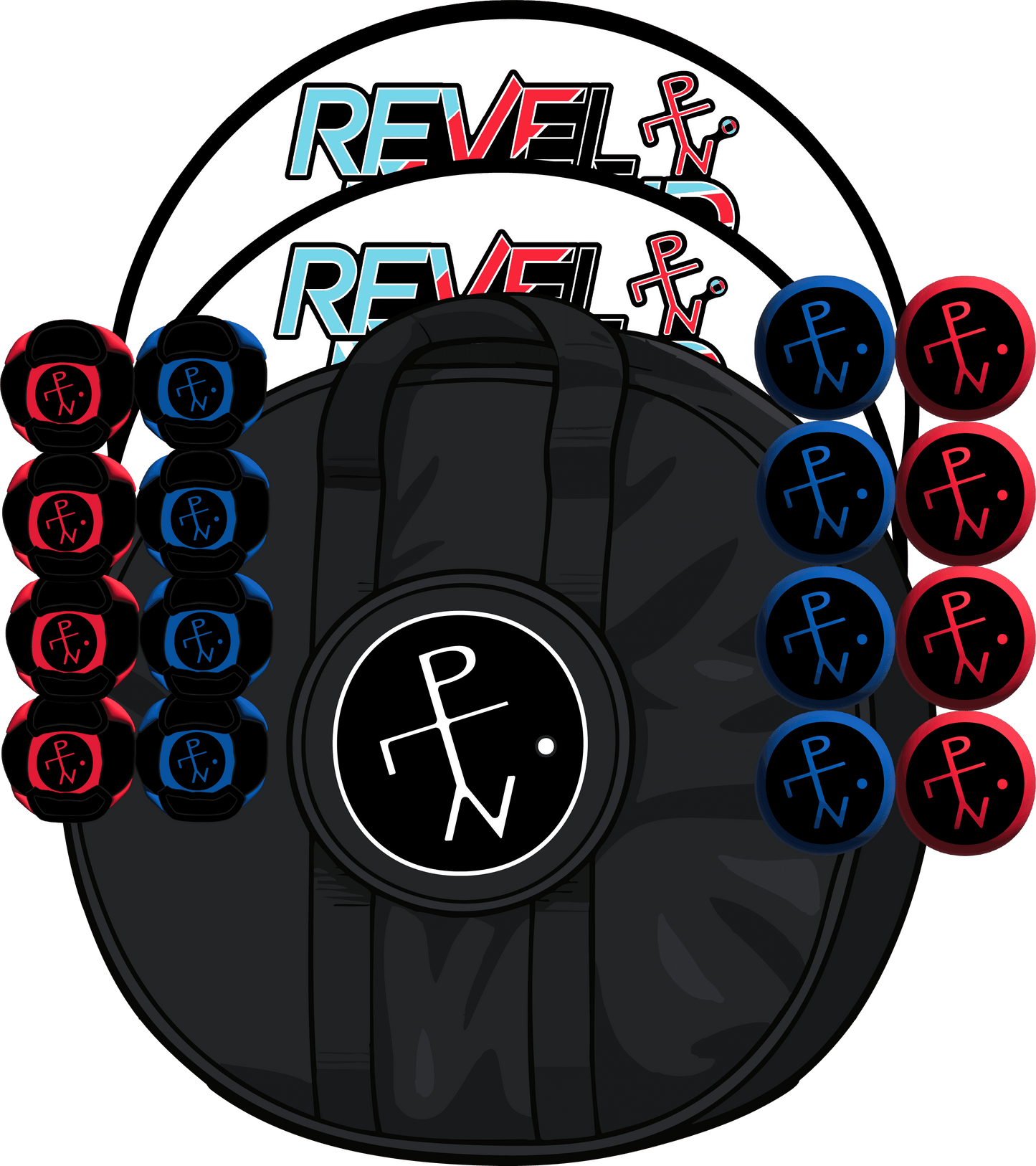 ⚪️ Original+ | Red/Blue - Both Styles / Standard Carry Case