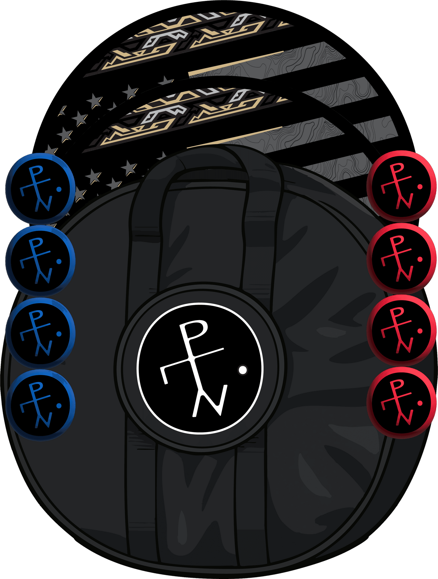 🇺🇸 American Swag Black/Gold - SaucePack / Standard Carry Case