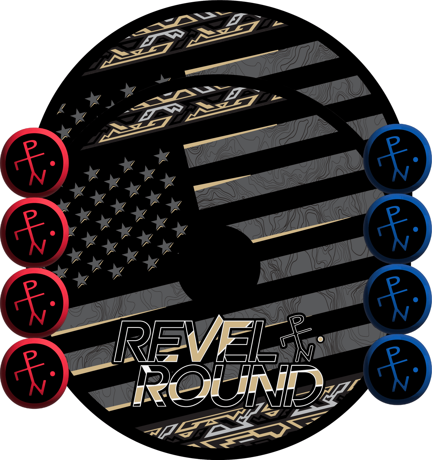 🇺🇸 American Swag Black/Gold - SaucePack / No Carry Case