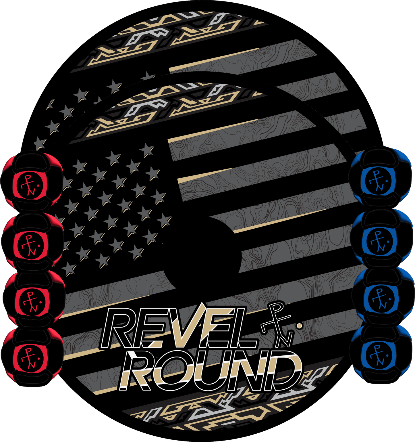 🇺🇸 American Swag Black/Gold - HackPack / No Carry Case