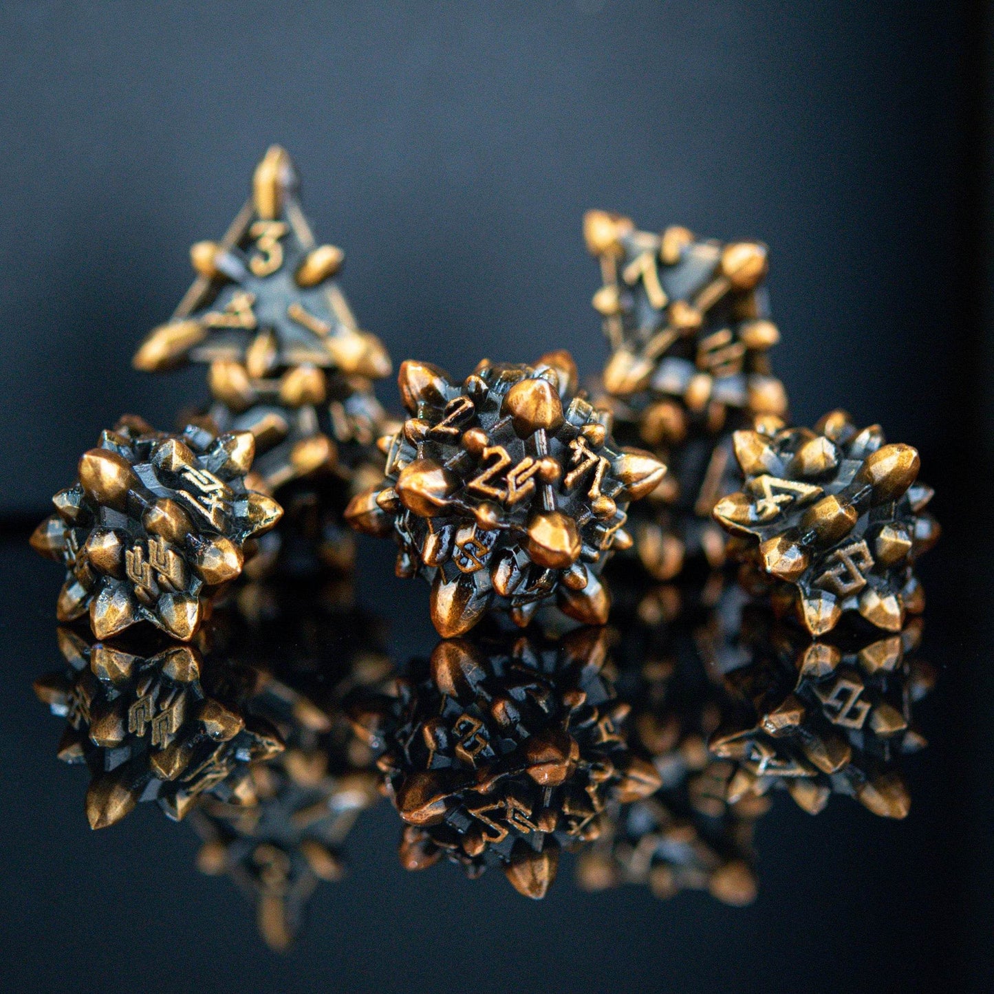 Asteroid Fields Metal Dice Set - Herculina - 