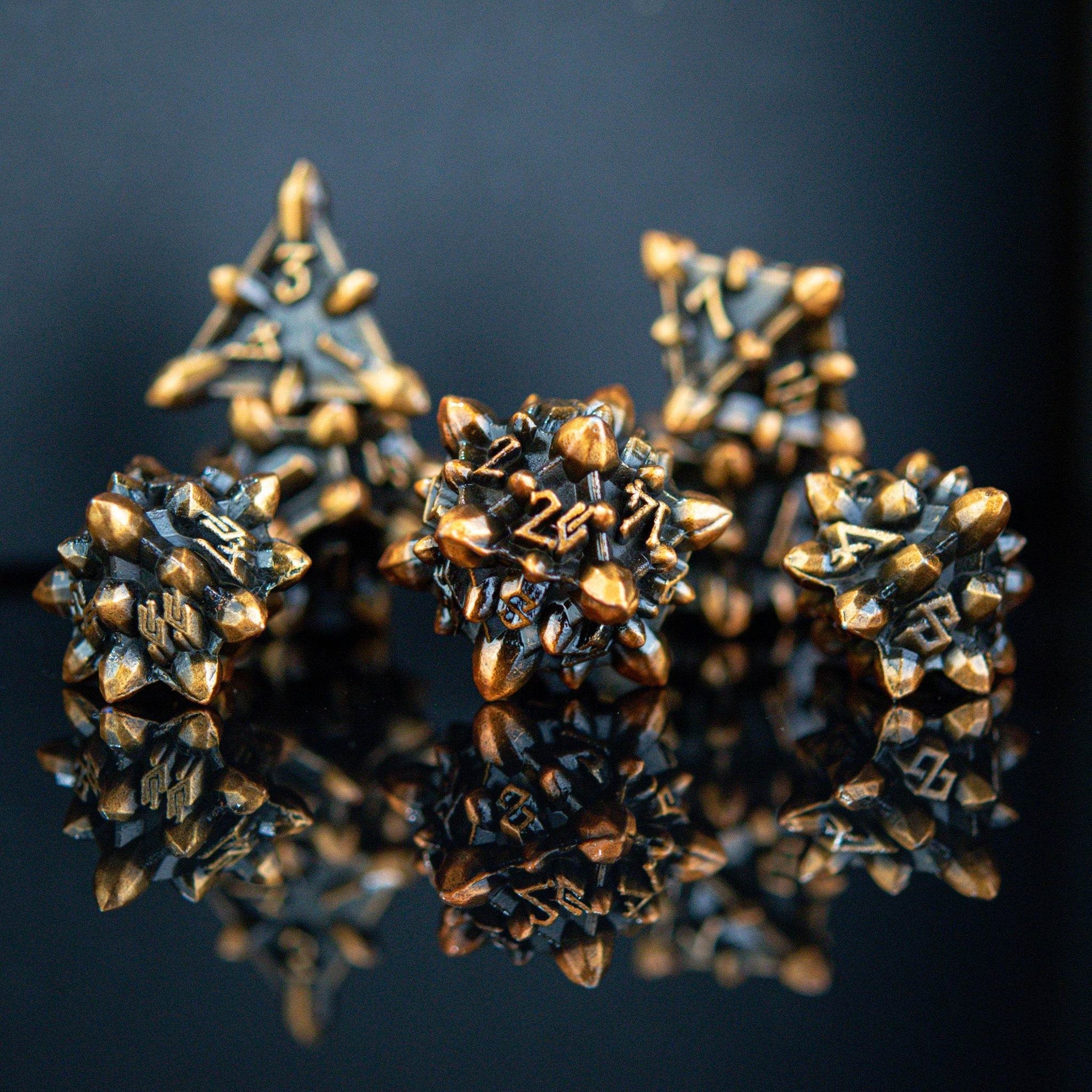 Asteroid Fields Metal Dice Set - Herculina - 