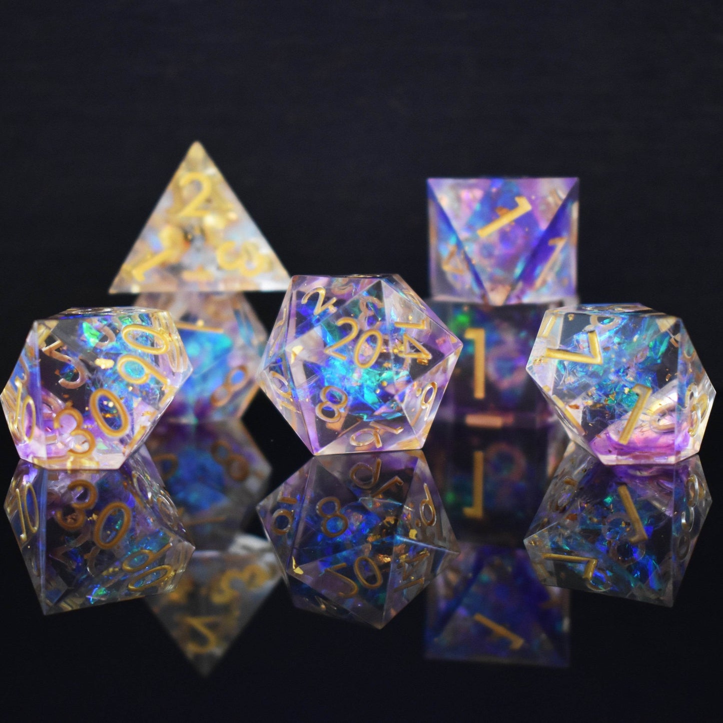 Astral Projection Sharp-Edged Resin Dice Set 'PRE-ORDER | SPRING EVENT DEAL' - 