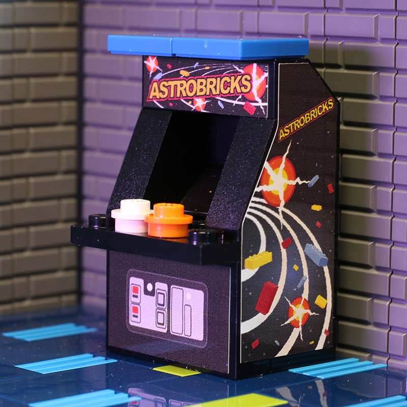 Astrobricks Arcade Machine made using LEGO parts - B3 Customs - 