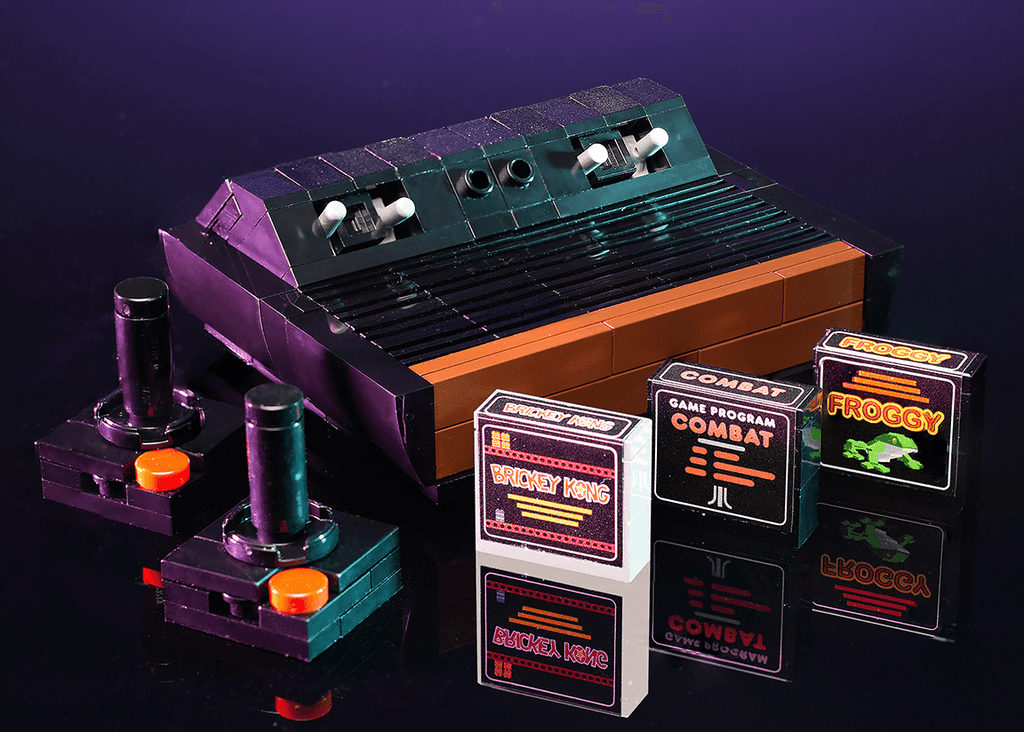 Custom Classic 1977 Video Game Console made using LEGO bricks - 