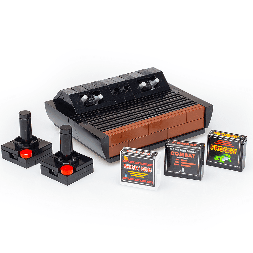 Custom Classic 1977 Video Game Console made using LEGO bricks - 