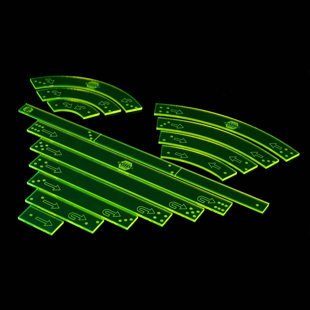 Attack Wing Templates - Fluorescent Green