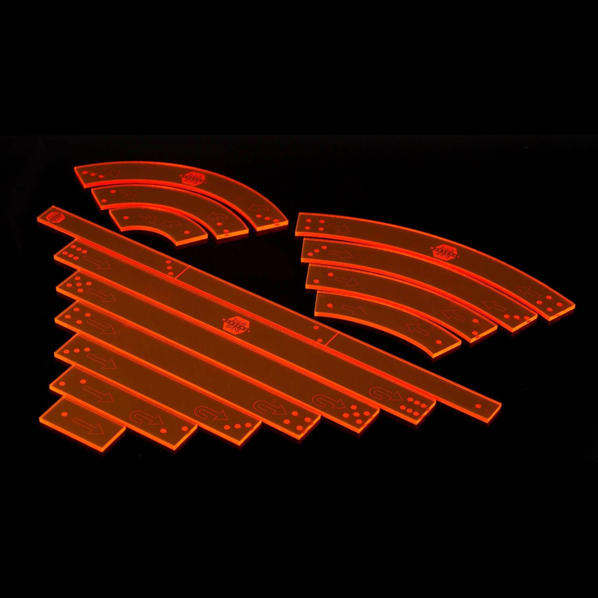 Attack Wing Templates - Fluorescent Orange