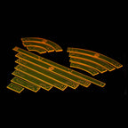 Attack Wing Templates - Fluorescent Yellow