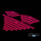 Attack Wing Templates - Fluorescent Red
