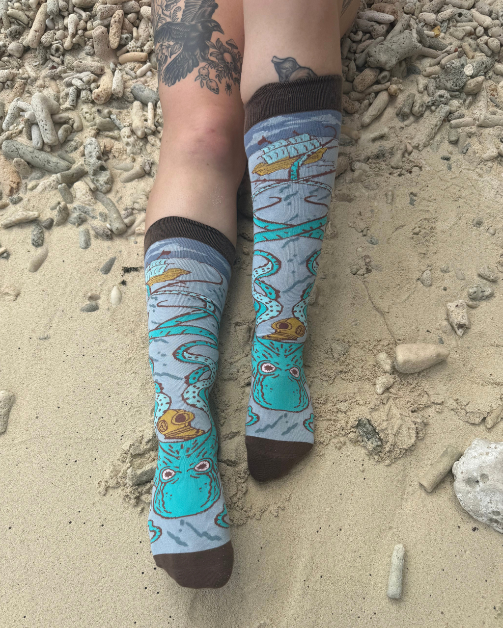 Attack of The Kraken Knee High Socks