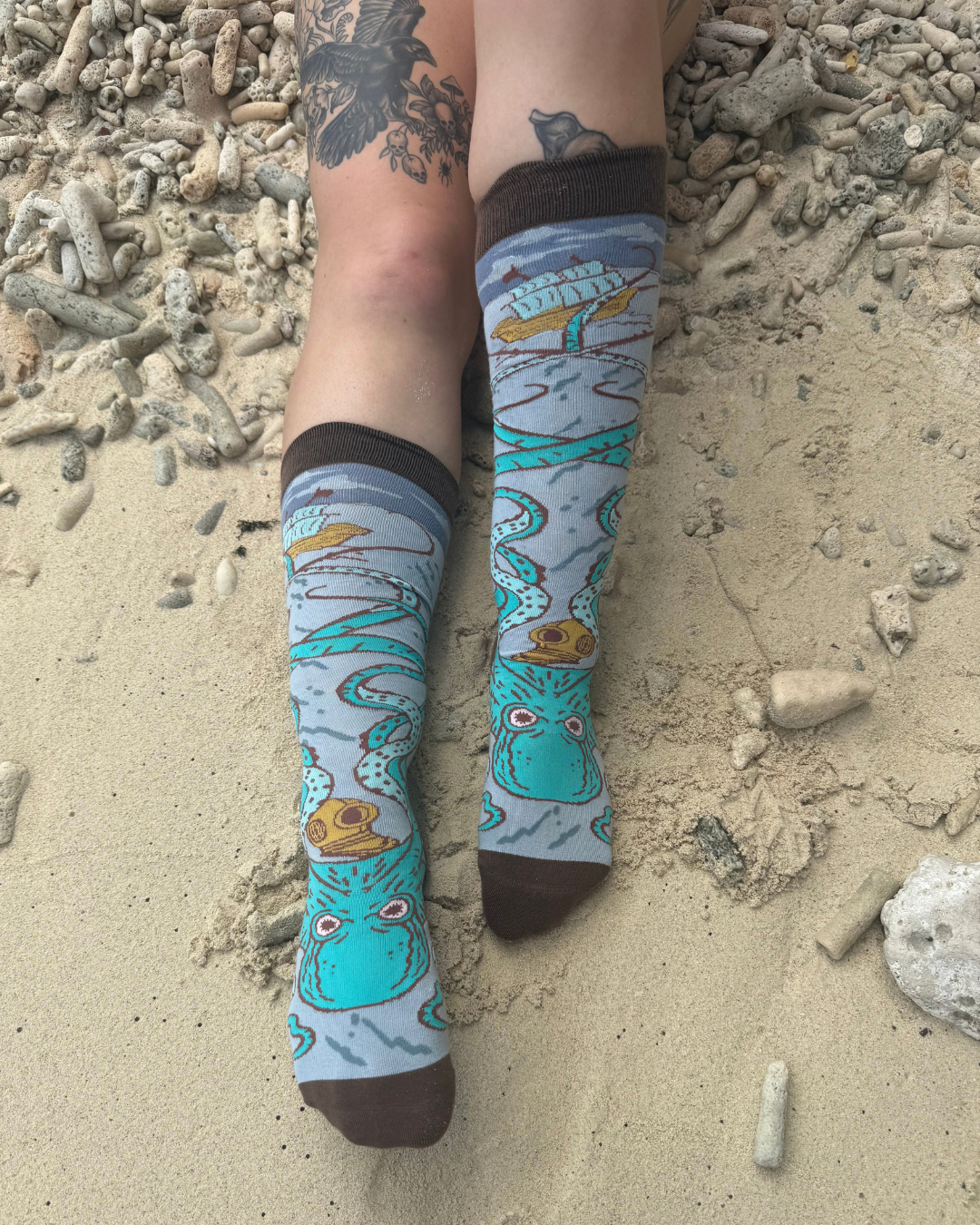 Attack of The Kraken Knee High Socks