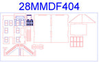 28mm "Brownstone" Row House (MDF) - 28MMDF404
