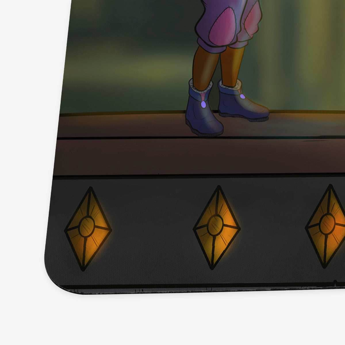 Book Dragon and Elf Playmat - Standard Playmat / Plain