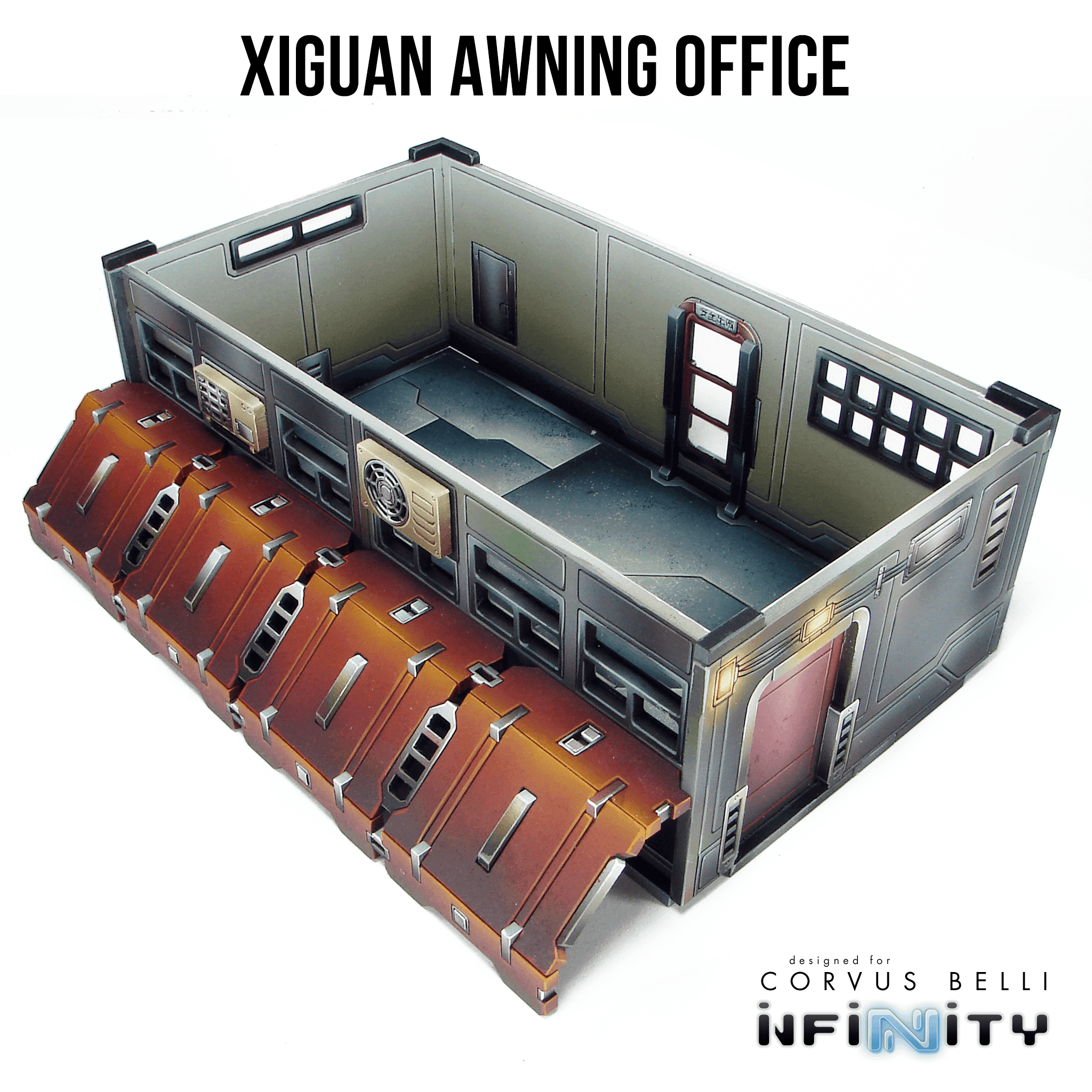 Xiguan Components - Additional Floors - Awning Office / Bare MDF